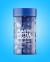 Plastic Bottle with Gummies Mockup
