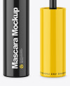 Opened Glossy Mascara Tube Mockup