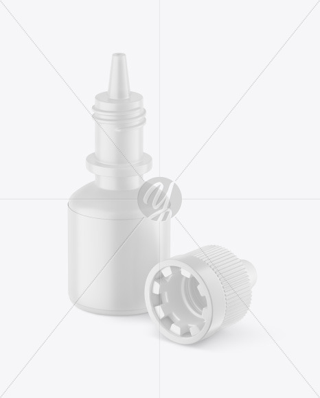 Matte Eye Drops Bottle Mockup