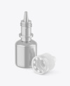 Metallic Opened Eye Drops Bottle Mockup Metallic Opened Eye Drops Bottle Mockup