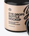 Metallic Opened Eye Drops Bottle Mockup Metallic Opened Eye Drops Bottle Mockup