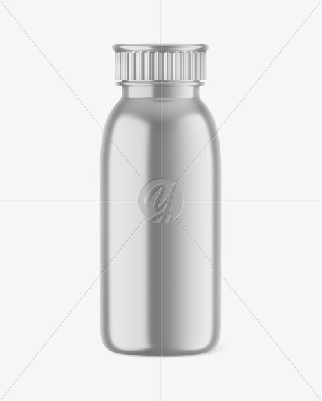 Metallic Plastic Bottle Mockup