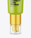 Matte Cosmetic Tube With Pump Mockup