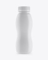 Matte Plastic Bottle Mockup - Front View