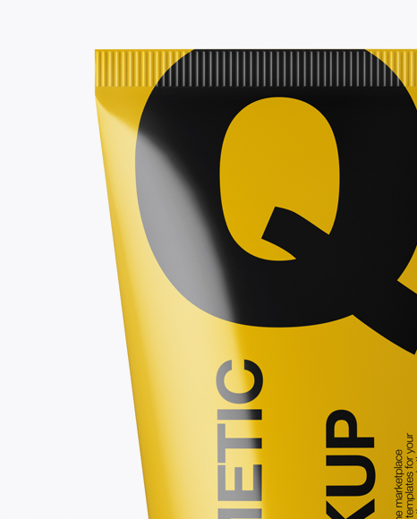 Glossy Cosmetic Tube Mockup