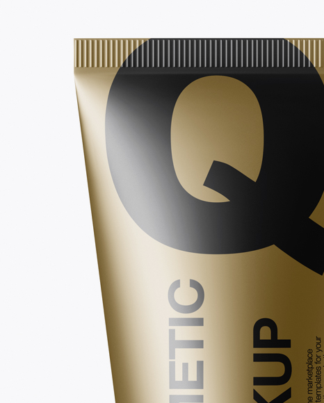 Metallic Cosmetic Tube Mockup