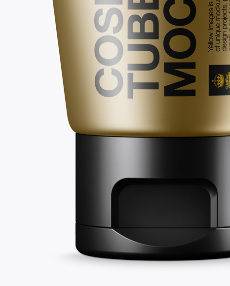 Metallic Cosmetic Tube Mockup