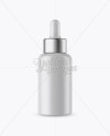 Matte Dropper Bottle With Metal Cap Mockup