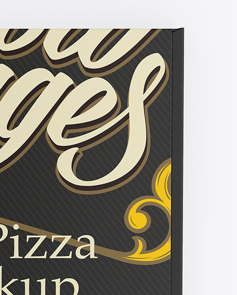 Pizza Box Mockup - Top View