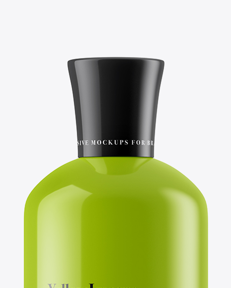 Glossy Shampoo Bottle Mockup