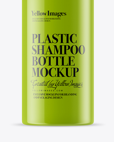 Glossy Shampoo Bottle Mockup