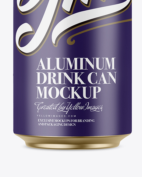 330ml Matte Aluminium Can Mockup