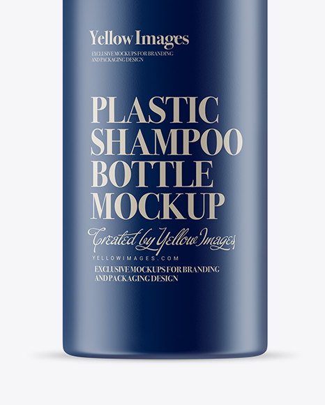 Matte Shampoo Bottle Mockup