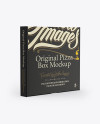 Pizza Box Mockup - Half Side View