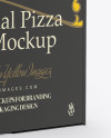 Pizza Box Mockup - Half Side View