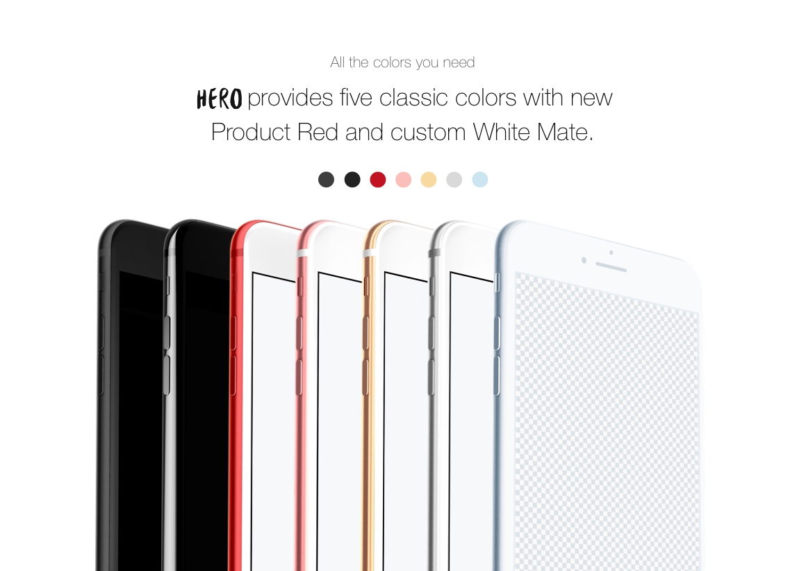 HERO iPhone 7 Plus Mockups HERO iPhone 7 Plus Mockups