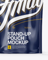 Glossy Stand Up Pouch Mockup