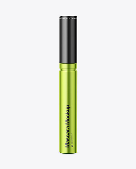 Metallic Mascara Tube Mockup - Makeup mockup
