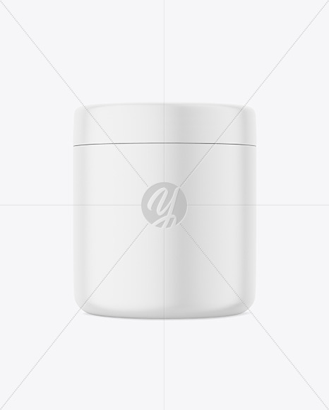 Matte Cosmetic Jar Mockup