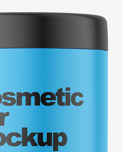 Matte Cosmetic Jar Mockup