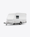 Camper Trailer Mockup - Half Side View