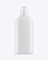 Plastic Bottle with Push Pull Cap Mockup