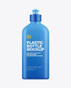 Plastic Bottle with Push Pull Cap Mockup