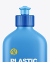 Plastic Bottle with Push Pull Cap Mockup