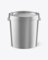 Metallic Bucket Mockup