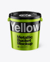 Metallic Bucket Mockup