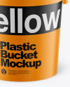 Matte Plastic Bucket Mockup