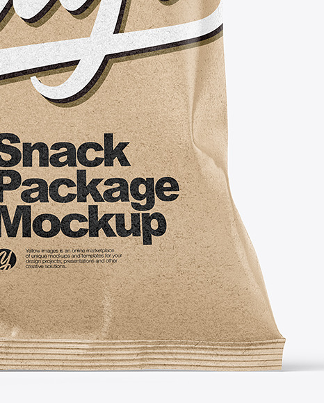 Kraft Paper Snack Pack Mockup