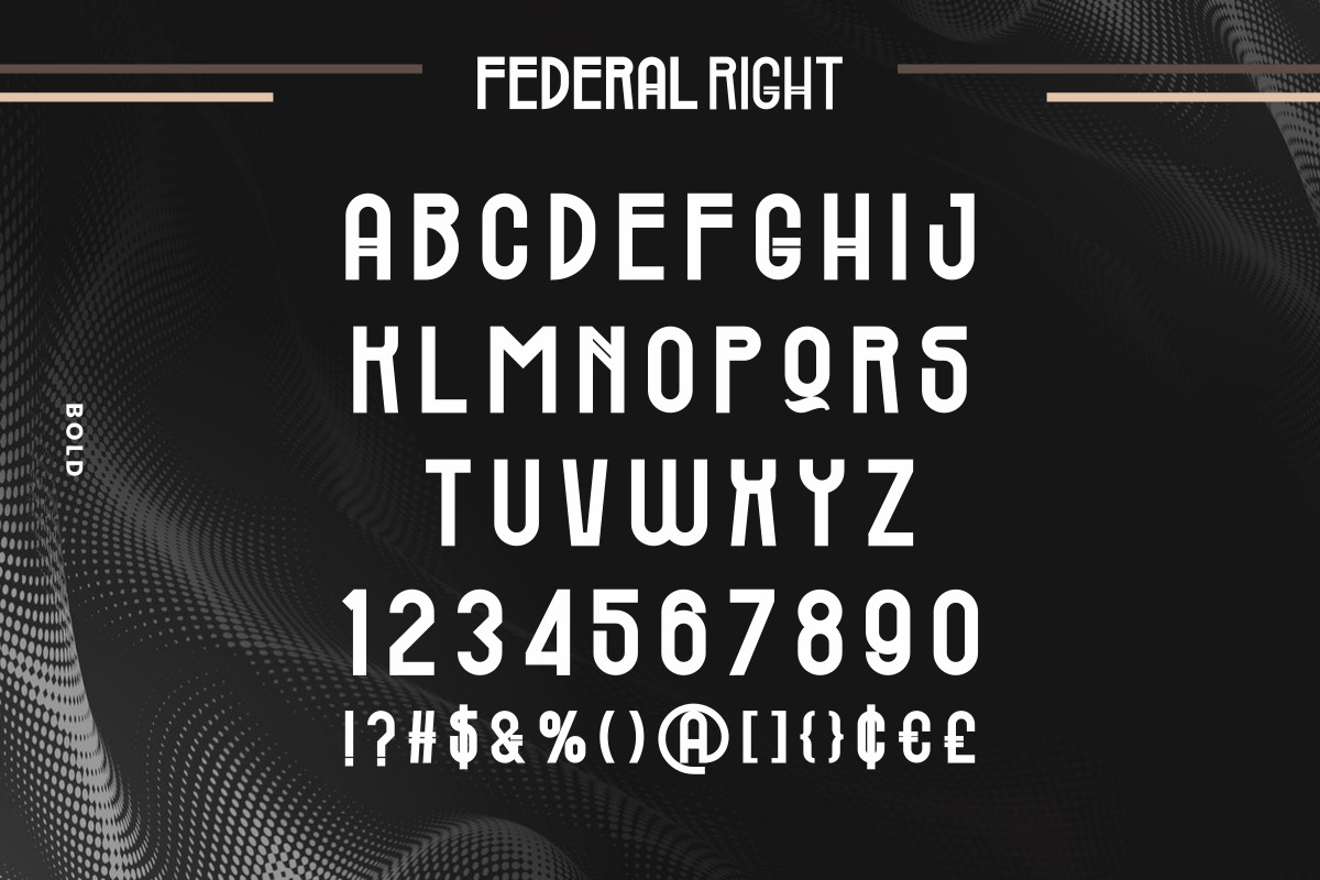 Federal Right Sans Serif Display Font Federal Right Sans Serif Display Font