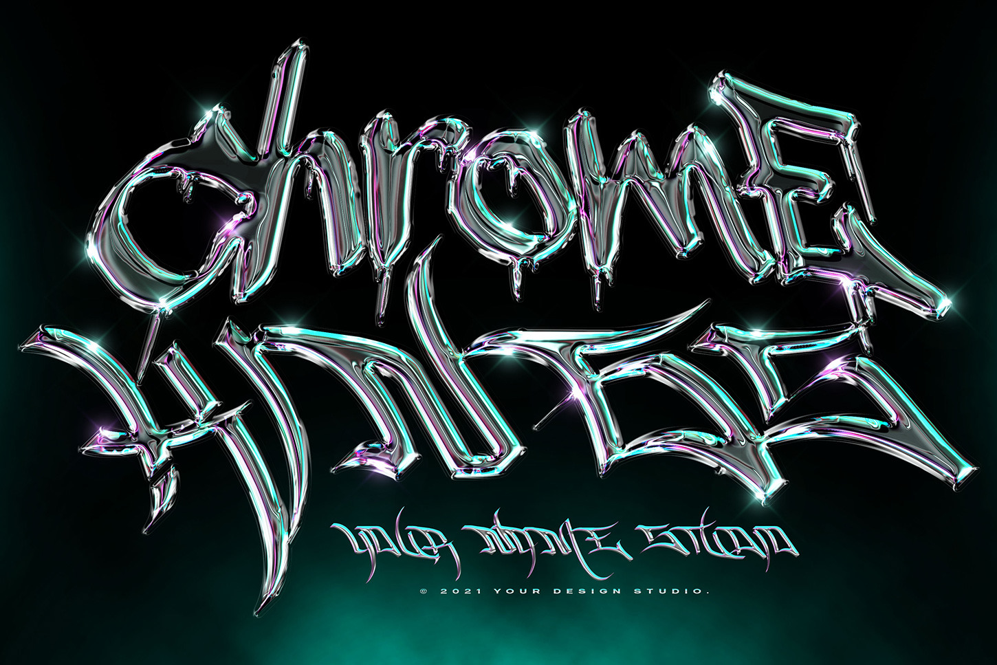 Chrome Text / Logo Style Vol.5