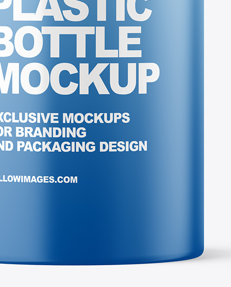 Matte Plastic Bottle Mockup