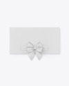 Greeting Card with Bow Mockup