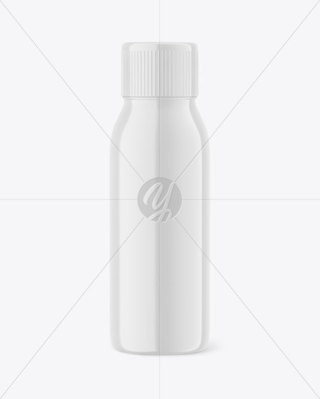 Glossy Plastic Bottle Mockup