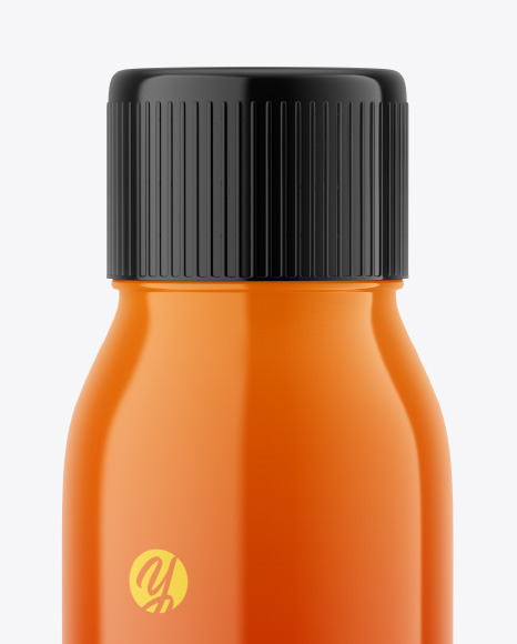 Glossy Plastic Bottle Mockup