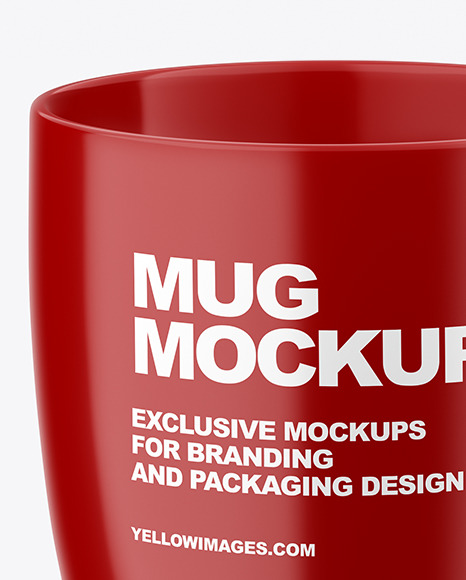 Glossy Mug Mockup