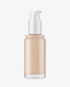 Glass Cosmetic Foundation Bottle Mockup