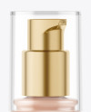 Glass Cosmetic Foundation Bottle Mockup