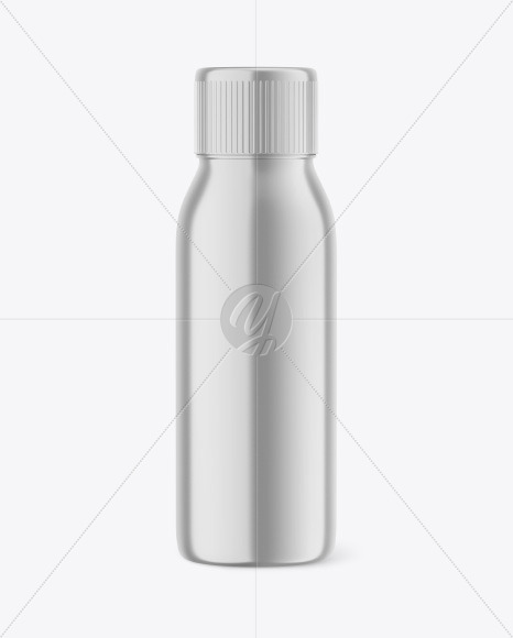 Metallic Plastic Bottle Mockup