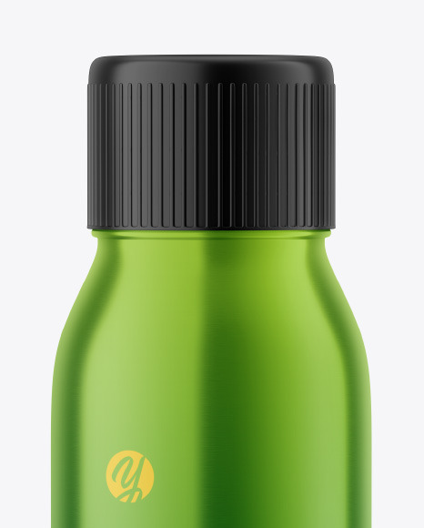 Metallic Plastic Bottle Mockup