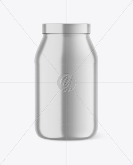 Metallic Plastic Jar Mockup