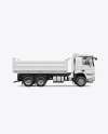 Tipper Truck Mockup - Side View