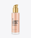 Frosted Glass Cosmetic Foundation Bottle Mockup Frosted Glass Cosmetic Foundation Bottle Mockup