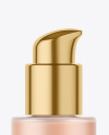 Frosted Glass Cosmetic Foundation Bottle Mockup Frosted Glass Cosmetic Foundation Bottle Mockup