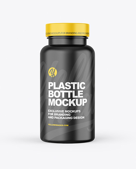 Matte Plastic Bottle Mockup