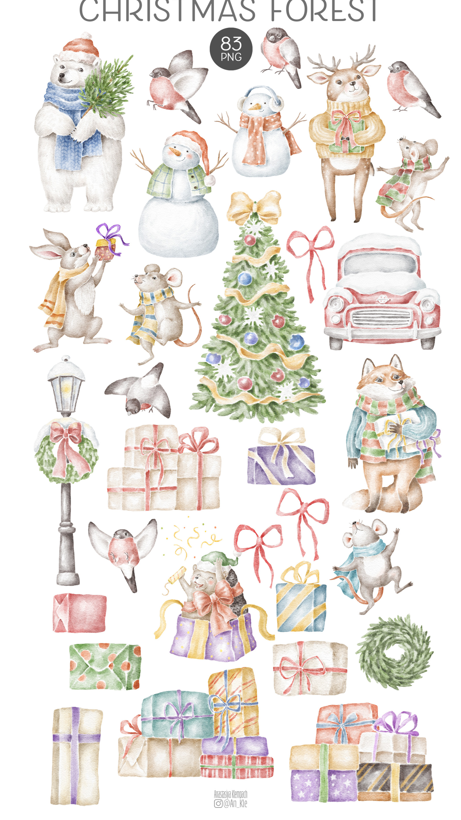 Christmas forest bundle Christmas forest bundle