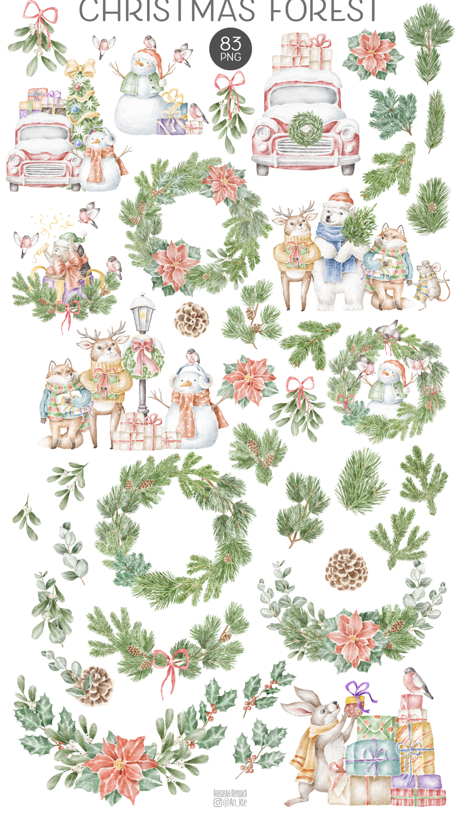 Christmas forest bundle Christmas forest bundle